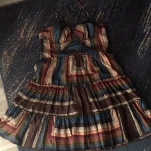 Beautiful Browns Silky Dress Size Large